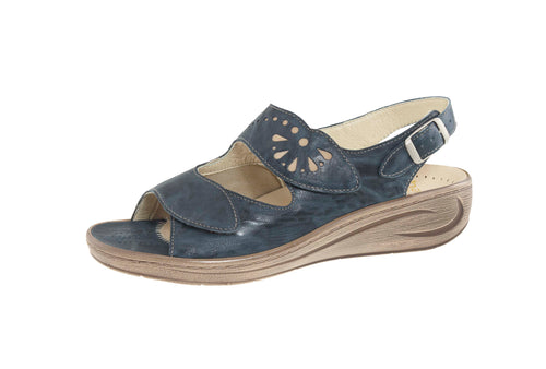HALLUX BETT TWO STRAP SANDAL WITH CUTOUTS 43-4030